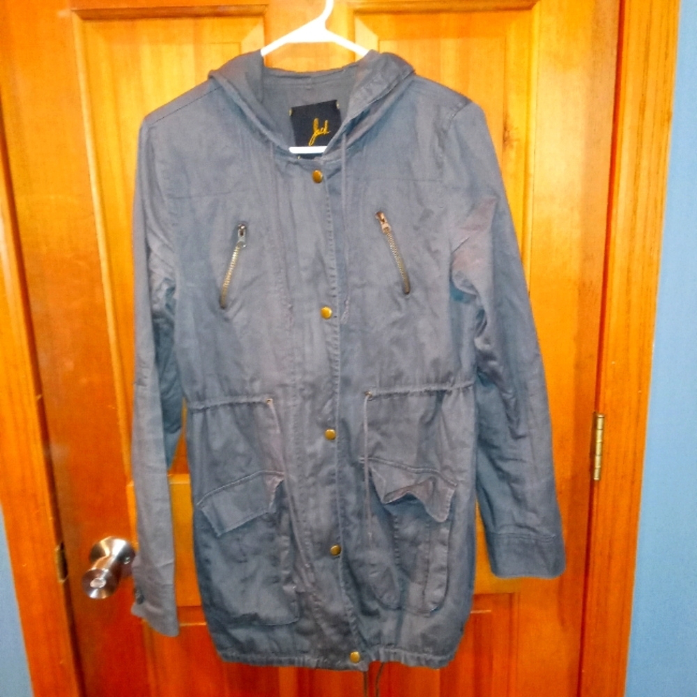 Jack by BB Dakota gray cotton hooded jacket size M